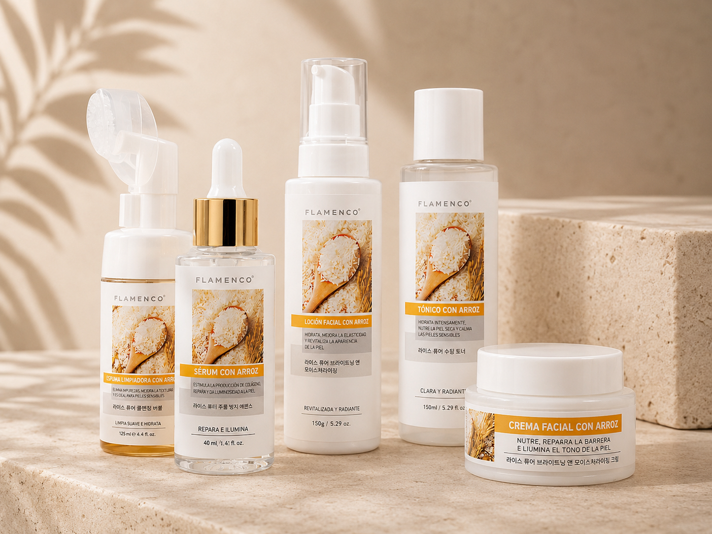Kit Facial Arroz Flamenco | Luminosidad y Tono Uniforme