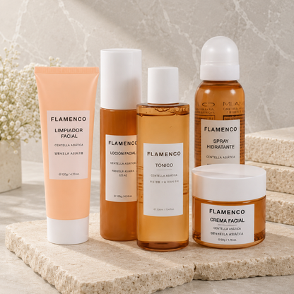Kit Facial Centella Asiática Flamenco | Calma e Hidratación Completa