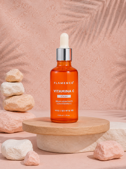 Kit Facial Vitamina C Flamenco | Luminosidad y Tono Uniforme