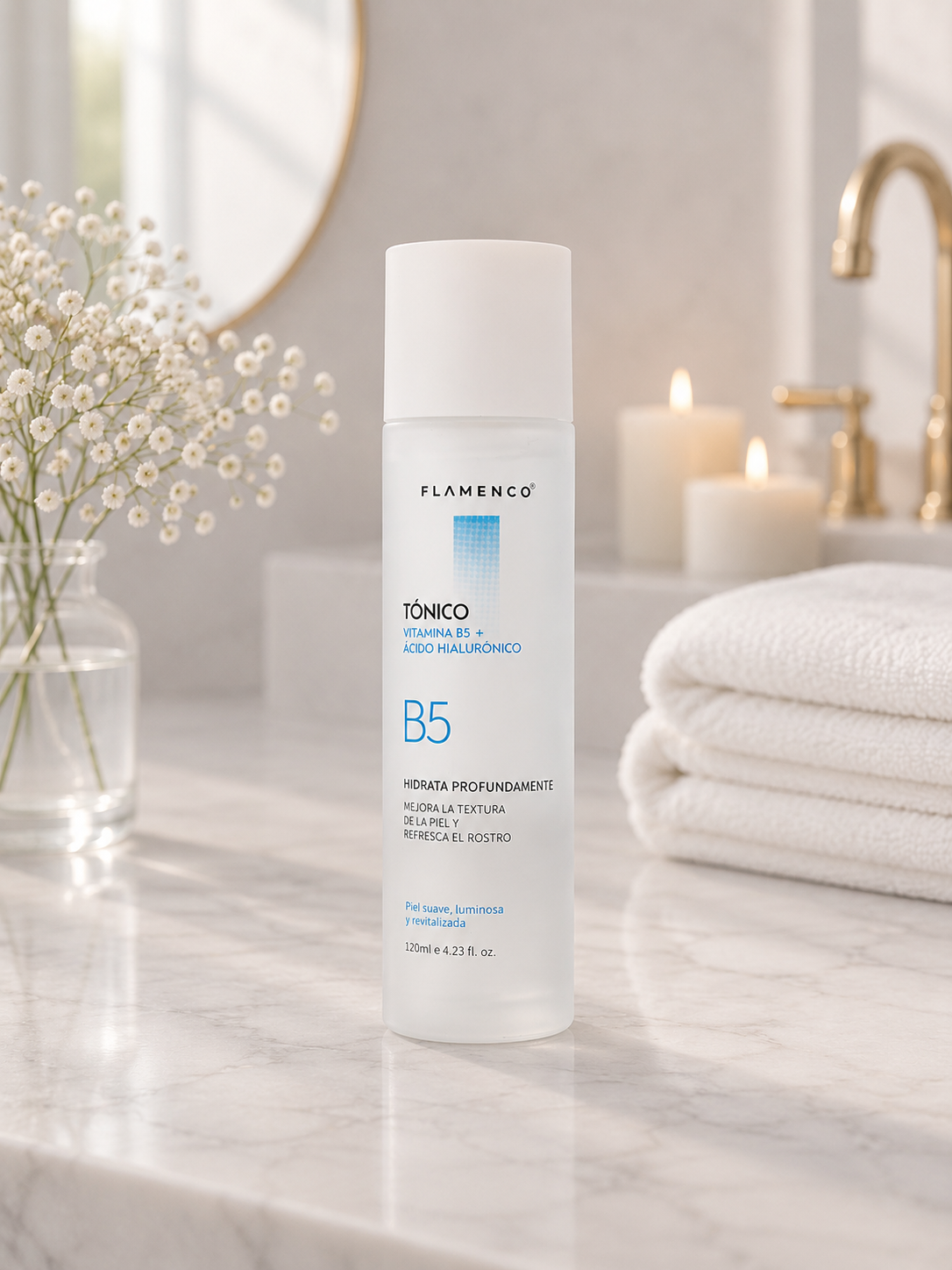 Kit Facial Vitamina B5 + Ácido Hialurónico Flamenco | Reparación Intensiva